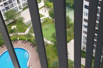 Bán căn góc 2PN+1+2 WC ( Nhà chưa ở , chưa cho thuê , mới 100%) cửa chính hướng Tây Nam , View hồ bơi lớn